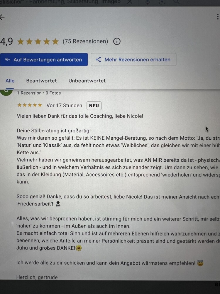 Tolles Feedback!